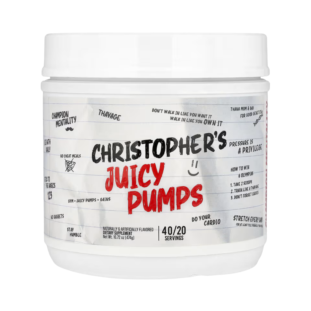 Christopher´s Juicy Pumps Pre-Entreno No Stim - CBUM X RAW