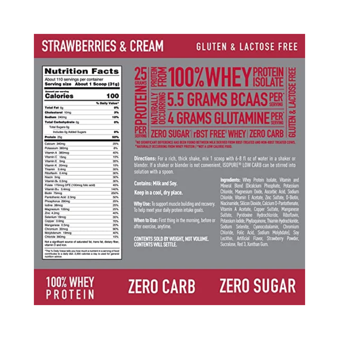 Zero Carb Protein 3lbs - ISOPURE