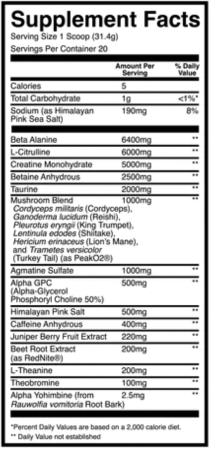 Thuper Thavage Pre-Entreno de CBUM x RAW