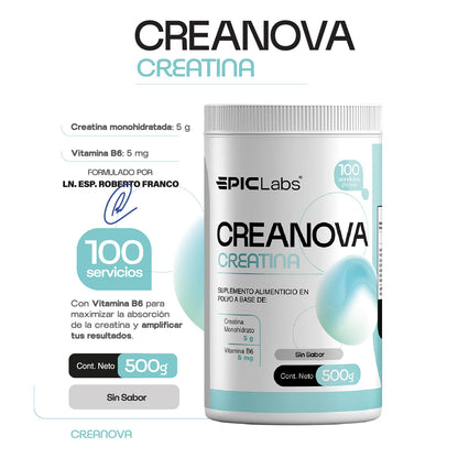 CREANOVA® | Creatina + B6 de alta absorción