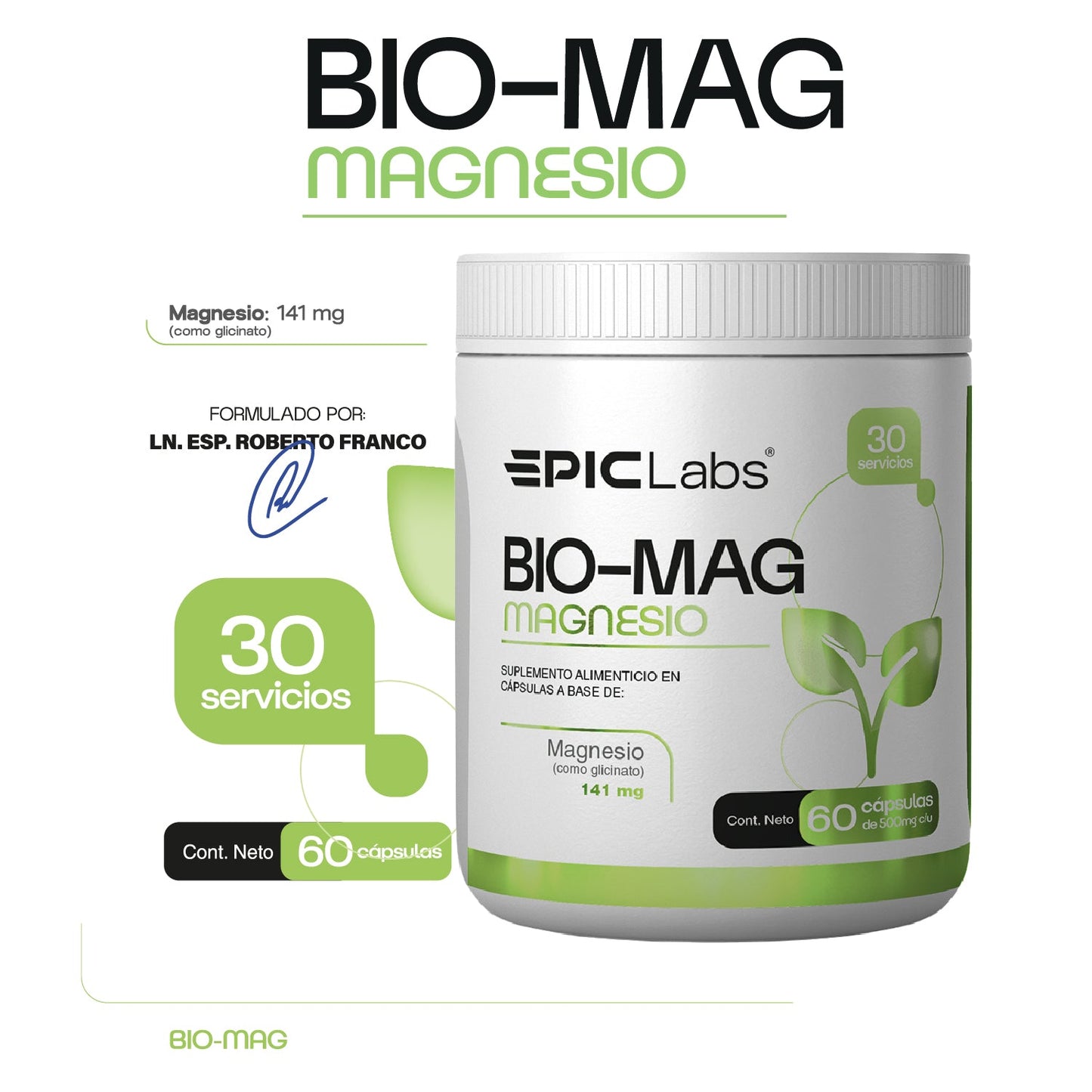 BIO-MAG® | Magnesio glicinato recuperación y rendimiento