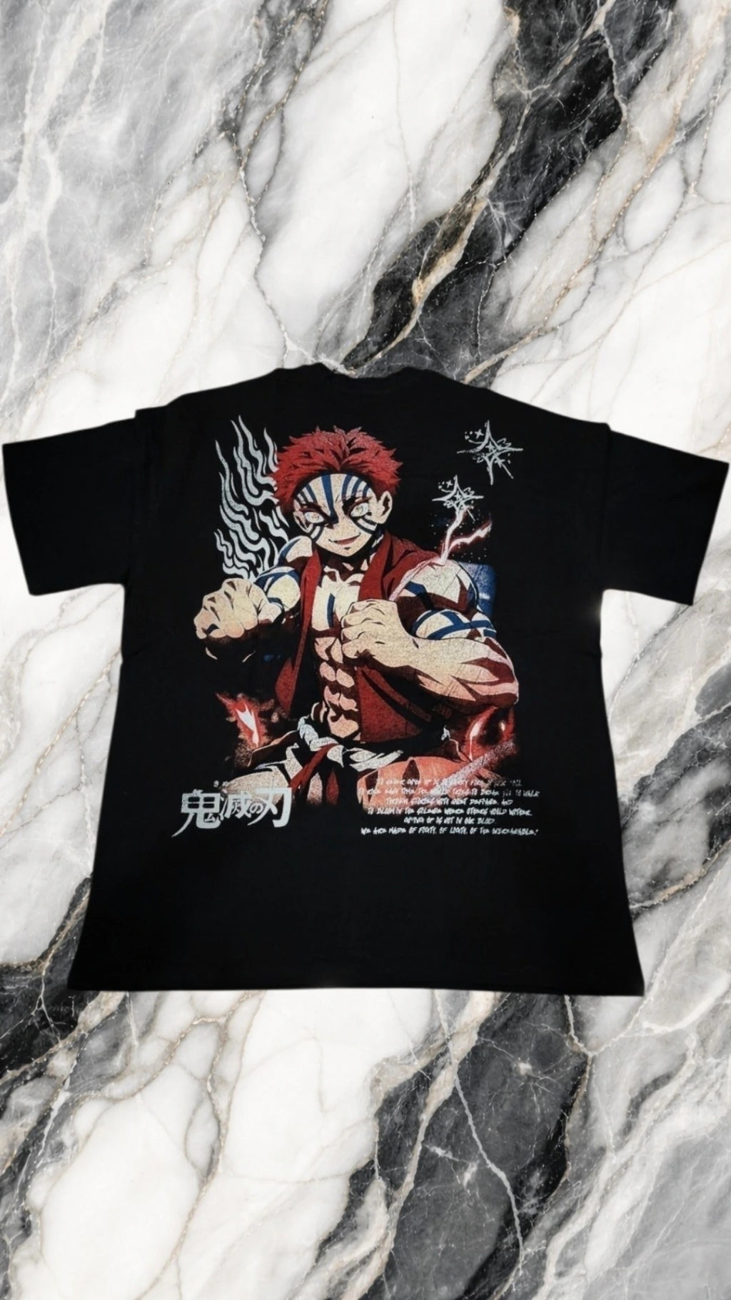 Playera YoungLA Akaza Demon Slayer - frente