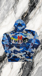 Sudadera Civil Regime x Powerpuff Girls Racing Azul - frente
