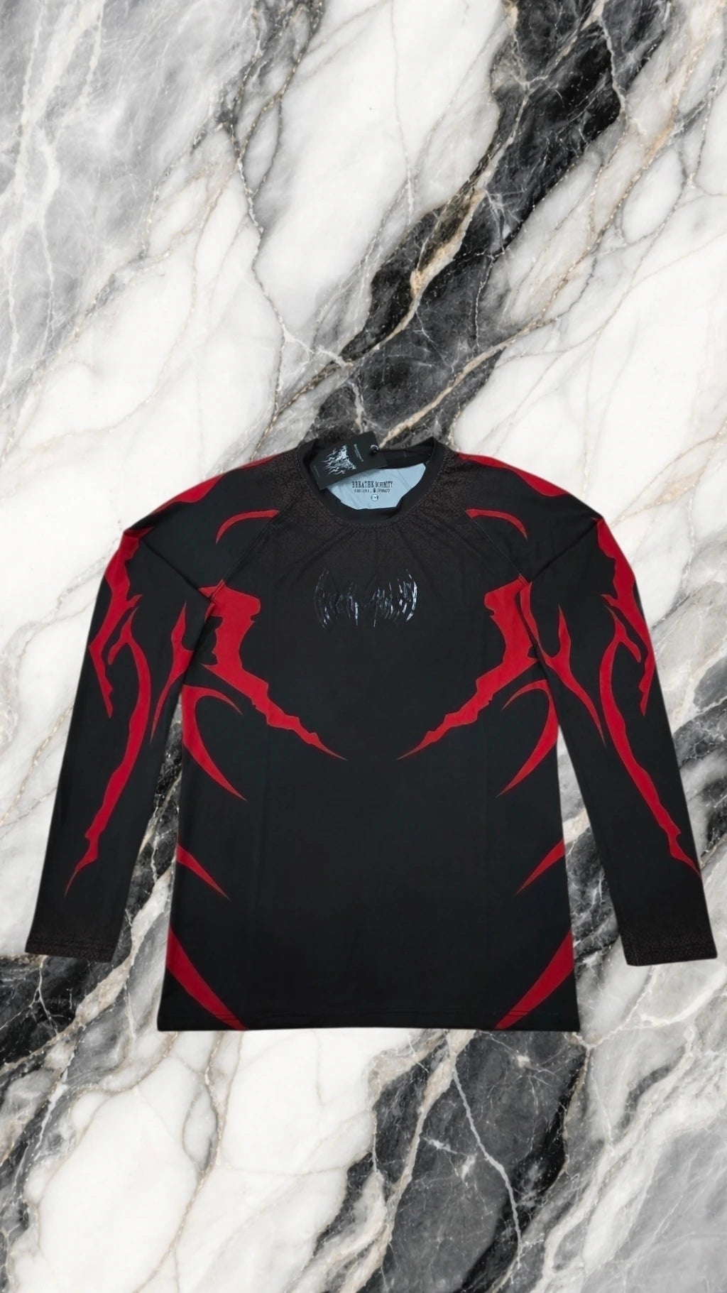 Playera Compresión Breathdivinity Negra/Roja