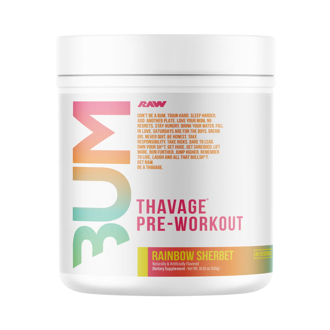 Thavage Pre-Entreno de CBUM x RAW
