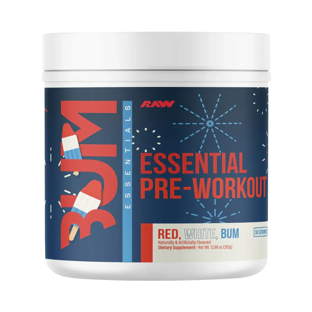 Essential Pre-Entreno CBUM x RAW - Energía y Bombeo 30 Tomas - Get Fit Mexico