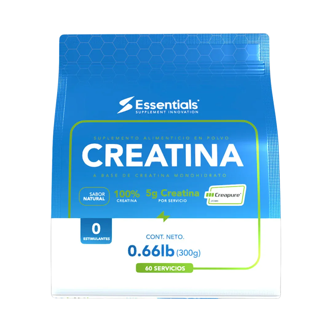Creatina Creapure Essentials - Pureza Alemana 99.99% - Get Fit Mexico