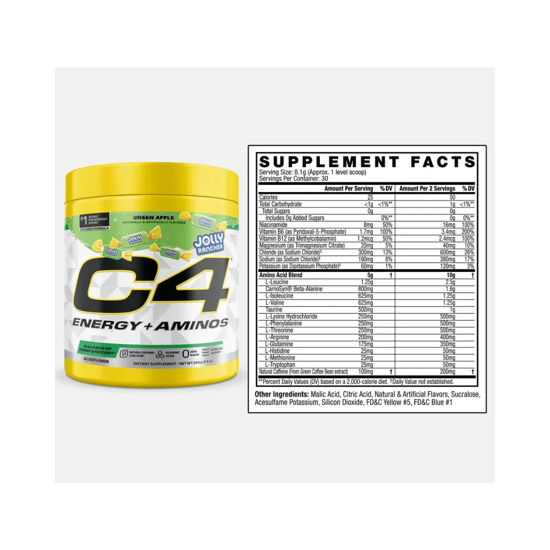 Energy + Aminos - C4 CELLUCOR - Get Fit Mexico