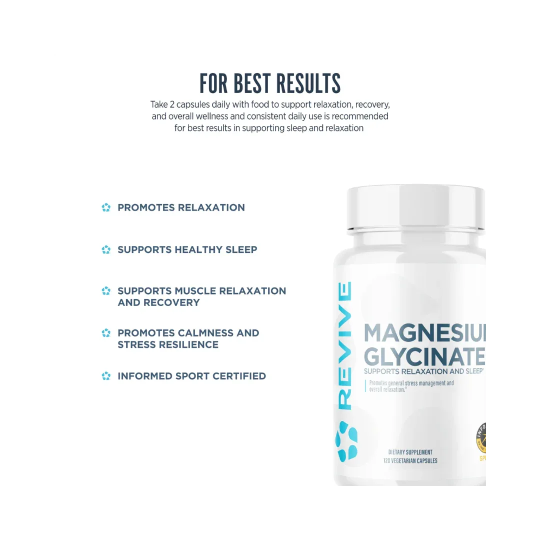 Glicinato de Magnesio - REVIVE - Get Fit Mexico