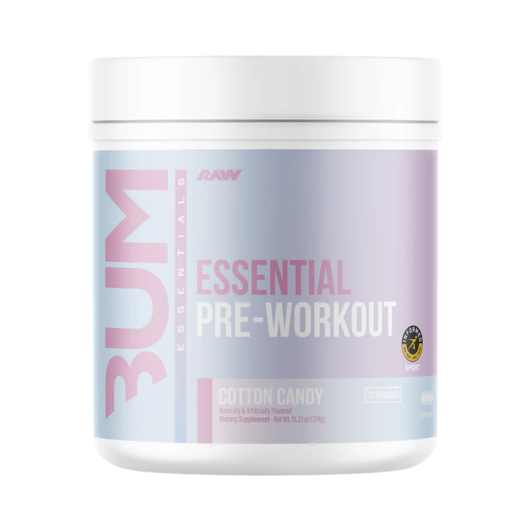 Essential Pre-Entreno CBUM x RAW - Energía y Bombeo 30 Tomas