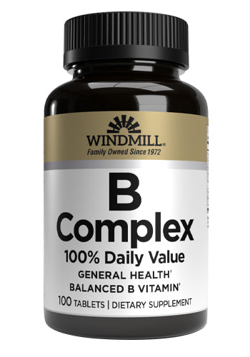 Complejo B Windmill 100% Daily Value 100 tabletas - Get Fit Mexico