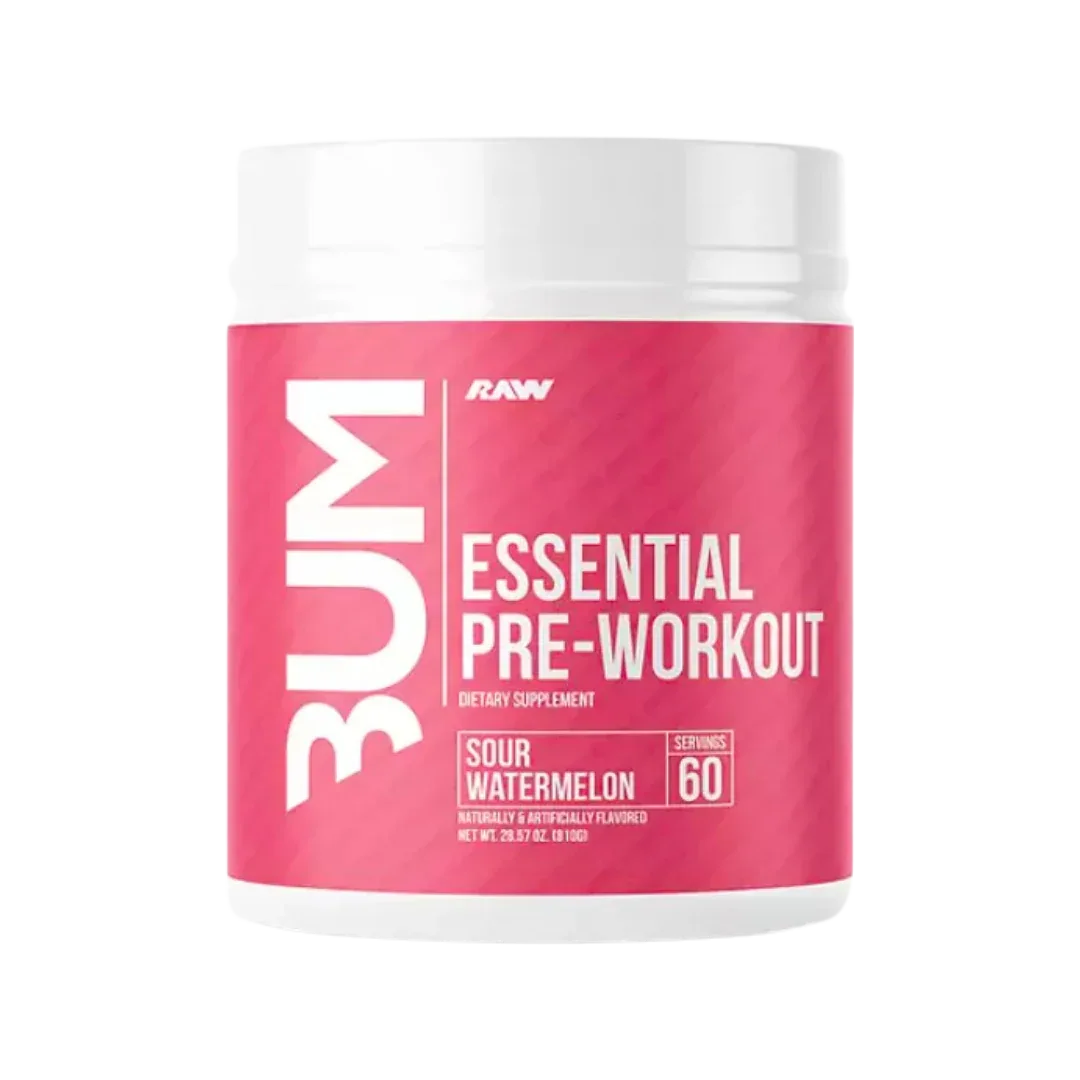 Essential Pre-Entreno CBUM x RAW - Energía y Bombeo 30 Tomas - Get Fit Mexico