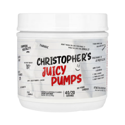 Christopher´s Juicy Pumps Pre-Entreno No Stim - CBUM X RAW
