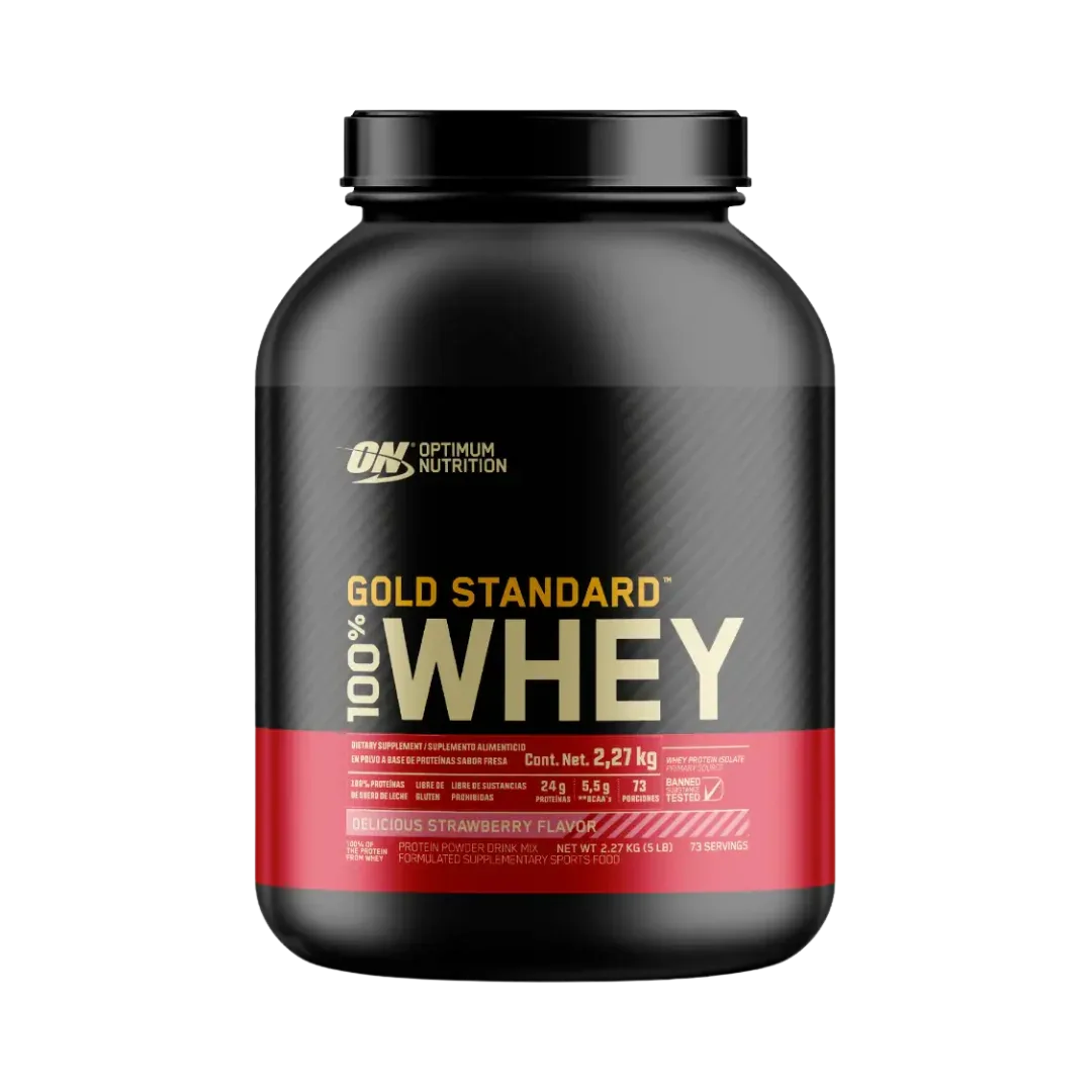 Gold Standard Whey 5lbs Optimum Nutrition - 24g Proteína - Get Fit Mexico