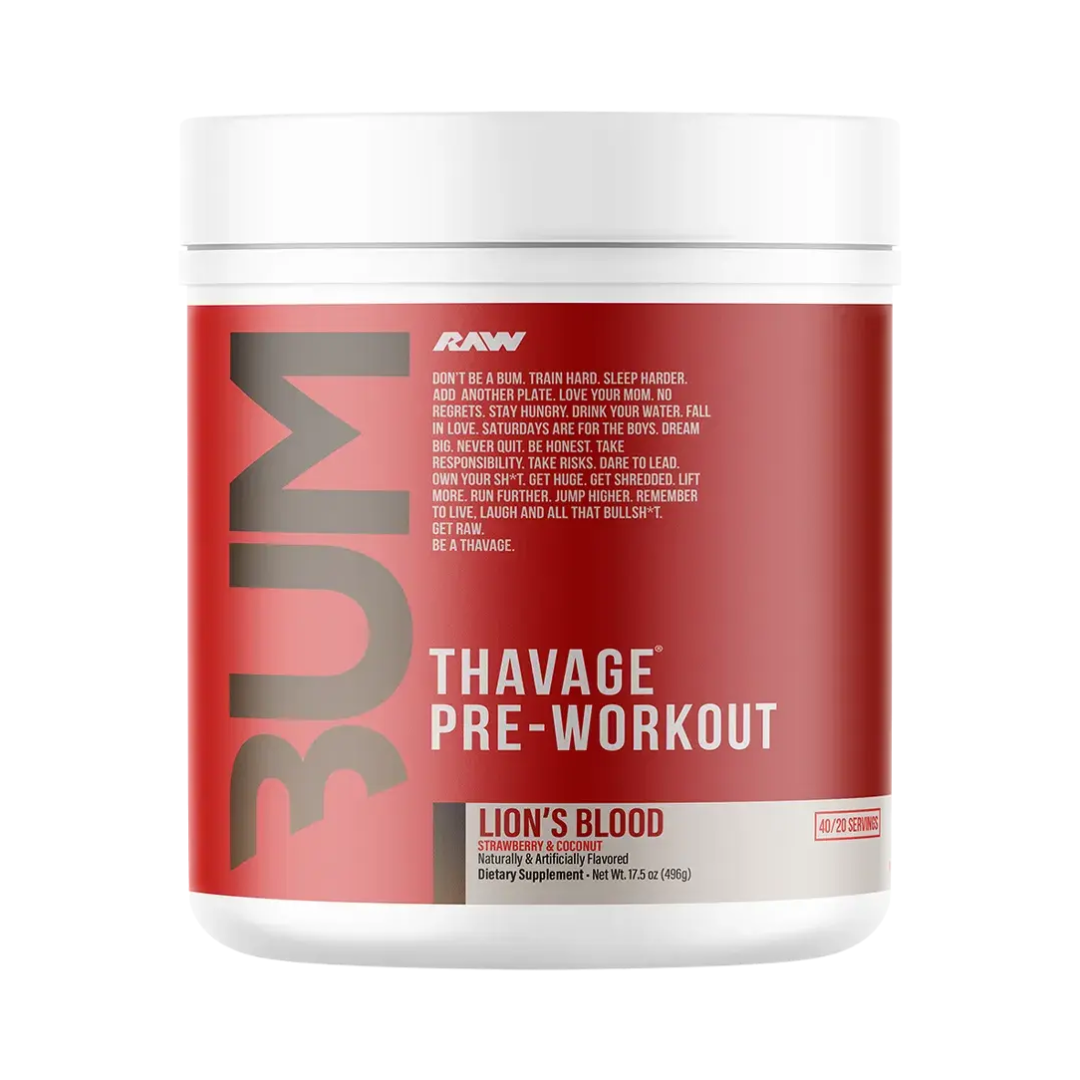 Thavage Pre-Entreno de CBUM x RAW