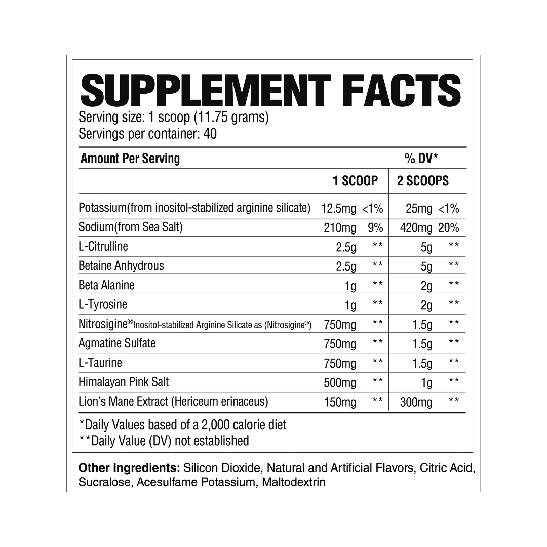 PUMP Pre-Entreno Non-Stim - RAW CBUM