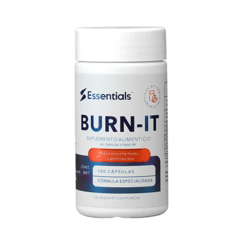 Burn-It Termogénico Essentials - Quema Grasa Natural 100 Cápsulas - Get Fit Mexico