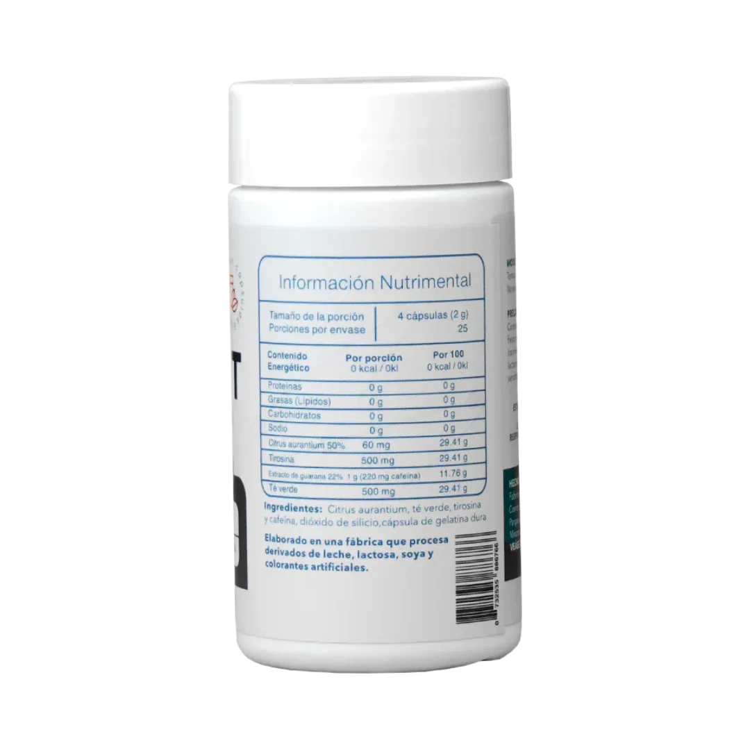 Burn-It Termogénico Essentials - Quema Grasa Natural 100 Cápsulas - Get Fit Mexico