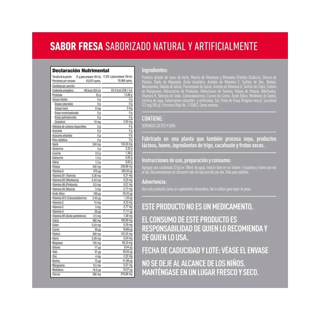 Zero Carb Protein 3lbs - ISOPURE - Get Fit Mexico