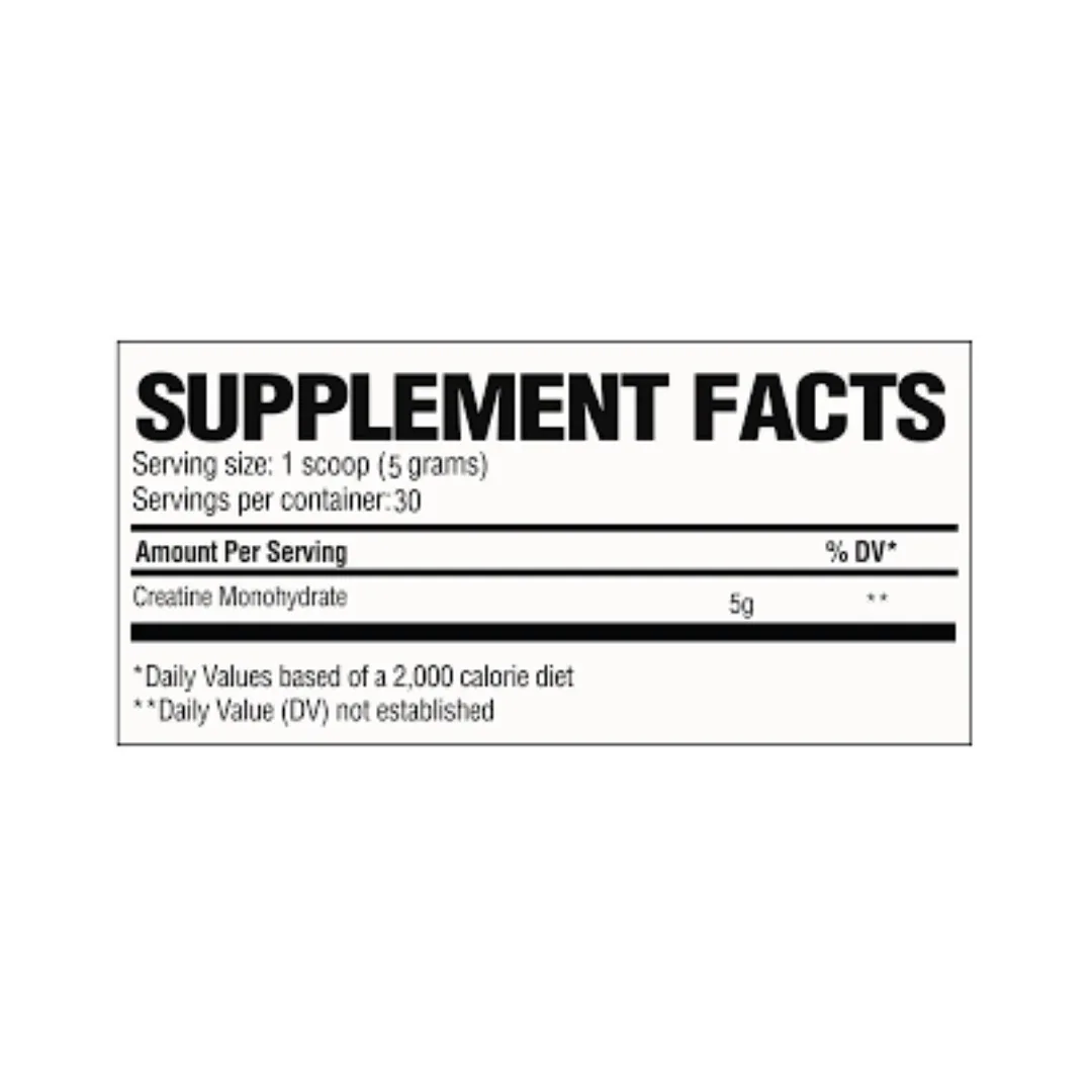 Creatina Monohidrato RAW Nutrition - Fuerza y Potencia Pura - Get Fit Mexico