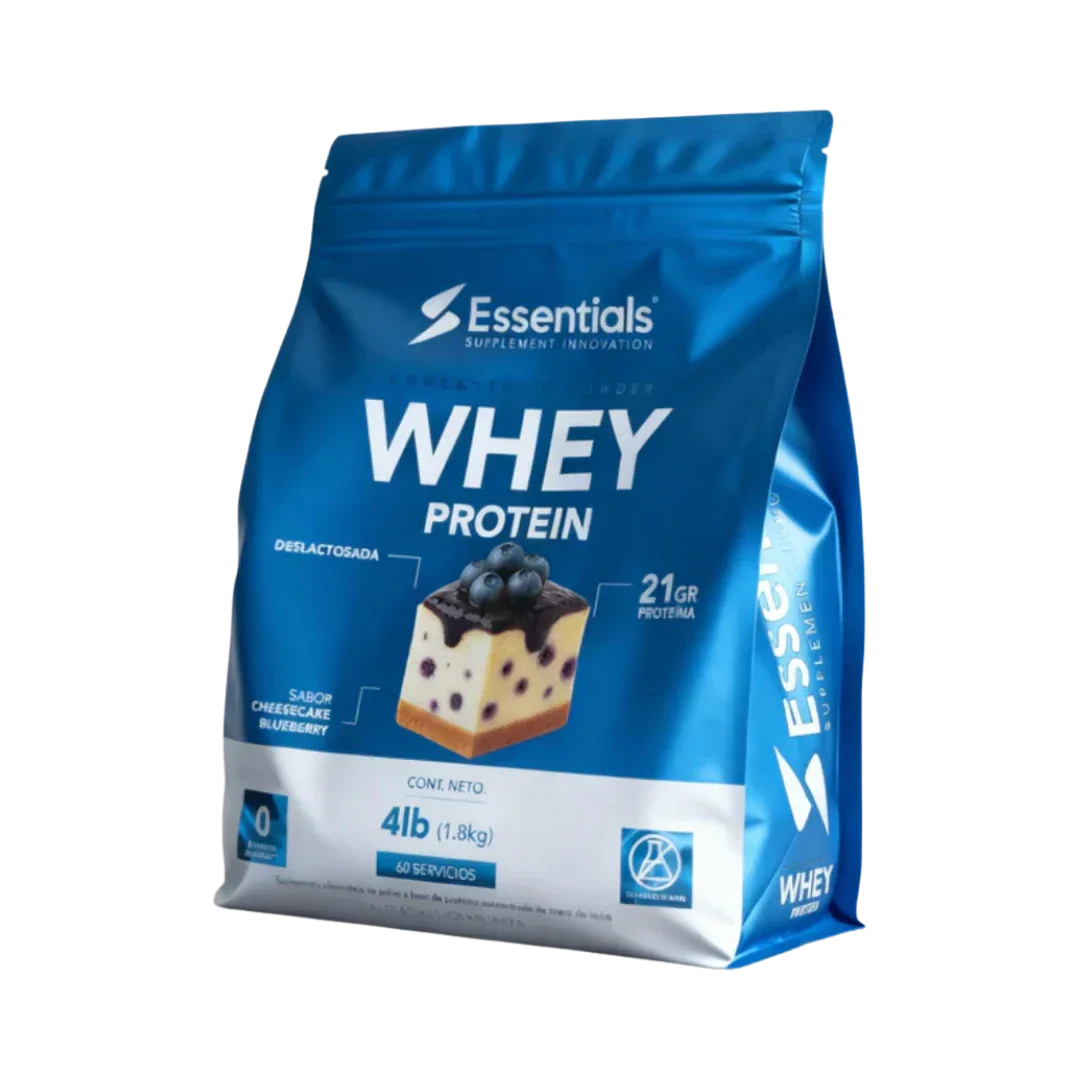 Whey Protein Concentrate 4lbs Essentials - 22g Proteína - Get Fit Mexico