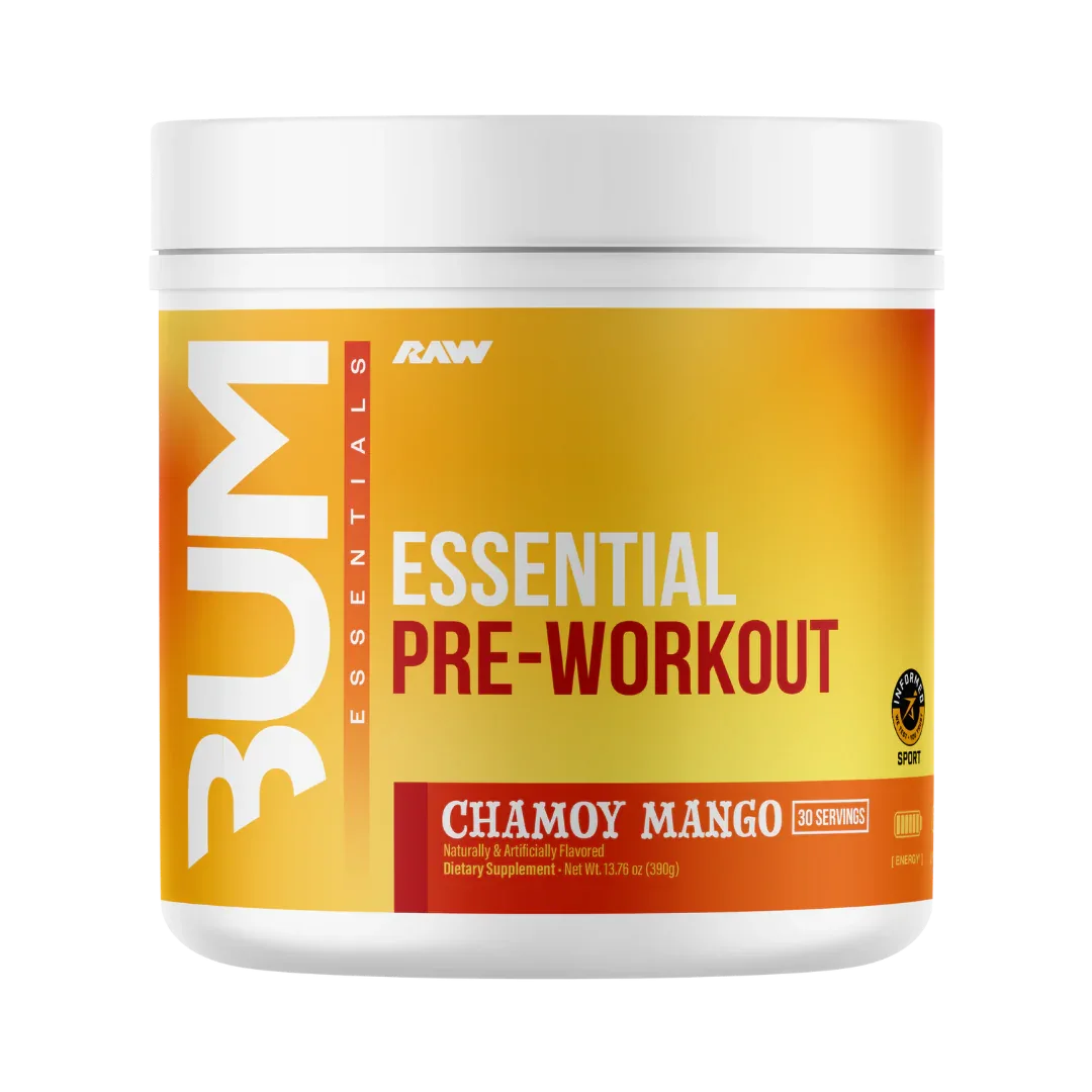 Essential Pre-Entreno CBUM x RAW - Energía y Bombeo 30 Tomas - Get Fit Mexico
