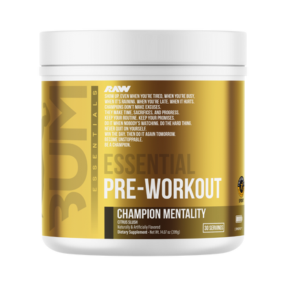 Essential Pre Entreno de CBUM x RAW