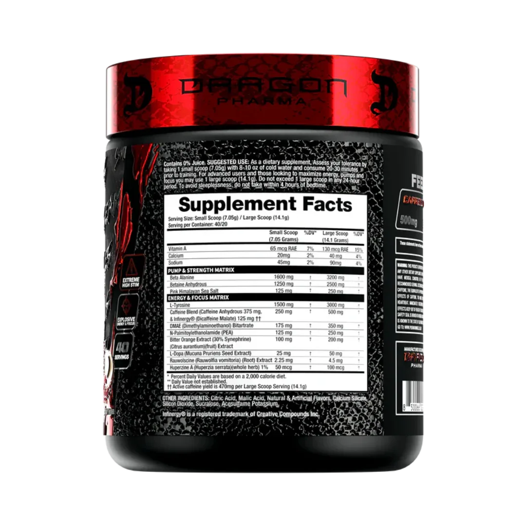 Venom Inferno Pre-Entreno Dragon Pharma - 30 Tomas - Get Fit Mexico