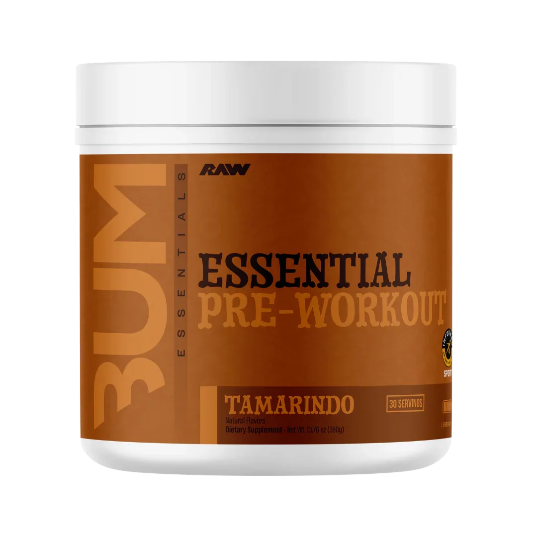 Essential Pre-Entreno CBUM x RAW - Energía y Bombeo 30 Tomas - Get Fit Mexico