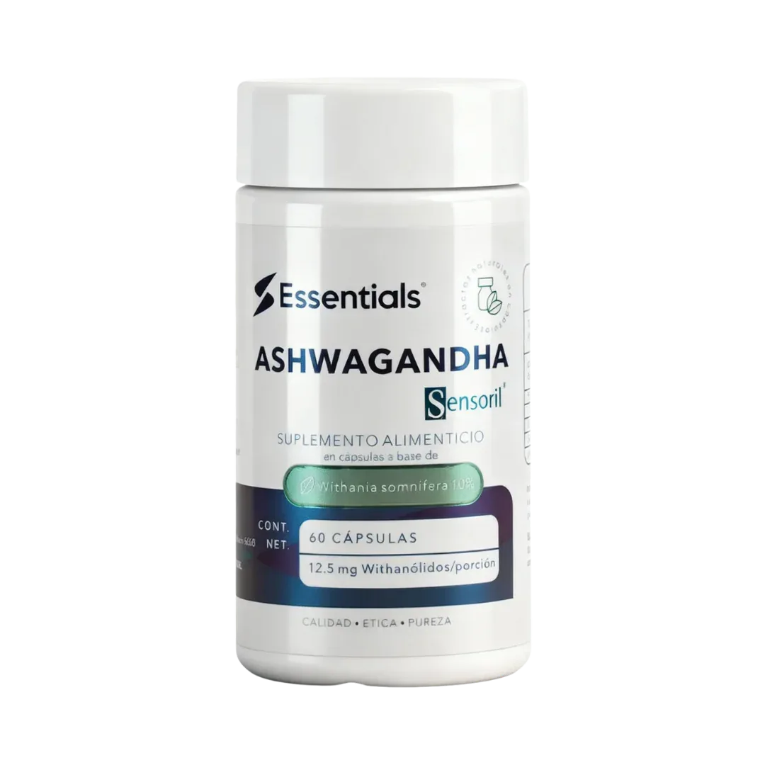 Ashwagandha Sensoril Essentials - Reduce Estrés 60 Cápsulas - Get Fit Mexico