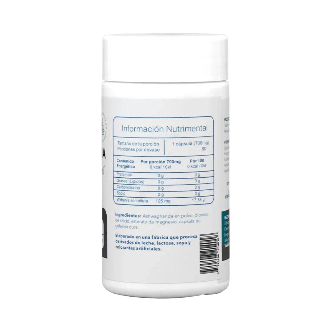 Ashwagandha Sensoril Essentials - Reduce Estrés 60 Cápsulas - Get Fit Mexico
