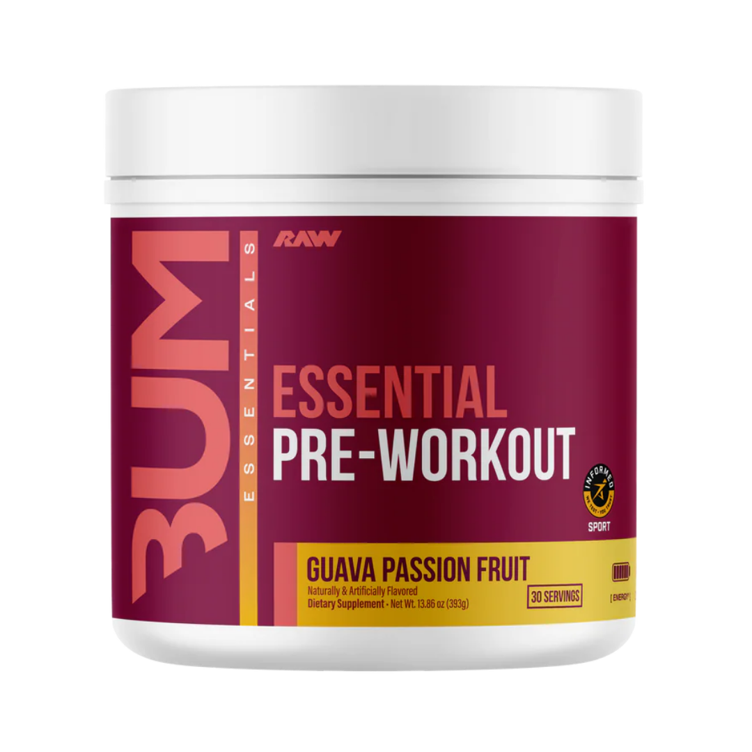 Essential Pre-Entreno CBUM x RAW - Energía y Bombeo 30 Tomas