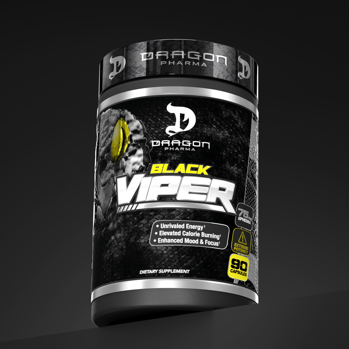 Black Viper Dragon Pharma - Etiqueta con modo de uso