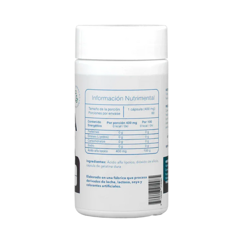 Ácido Alpha Lipoico R+ALA Essentials - Antioxidante y Control Glucosa - Get Fit Mexico