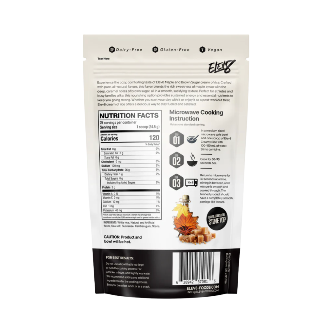 Carbohidratos Crema de Arroz - ELEV8