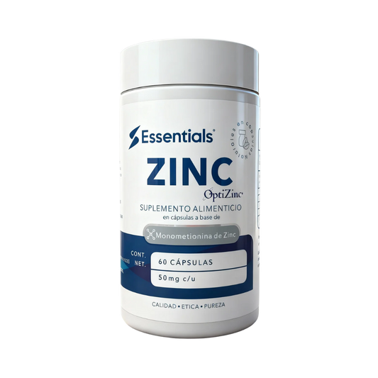 Zinc 50 mg con Patente Optizinc para Mayor Absorción - ESSENTIALS