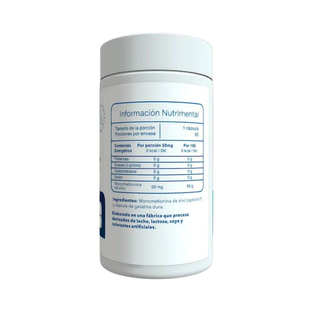 Zinc 50 mg con Patente Optizinc para Mayor Absorción - ESSENTIALS - Get Fit Mexico