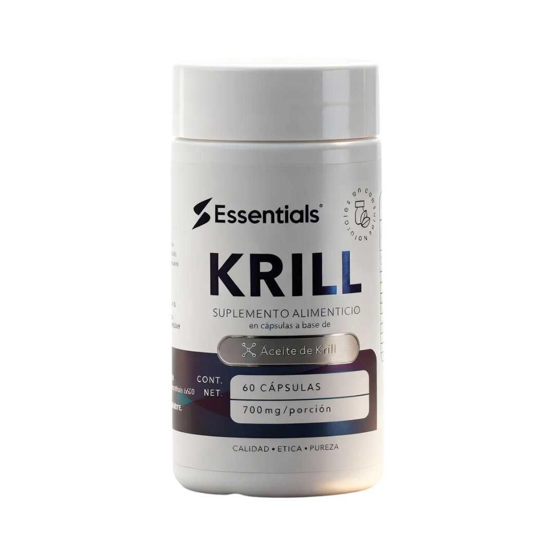 Omega 3 de Krill 700mg - Alta Absorción y Antioxidantes - 60 Cápsulas - ESSENTIALS