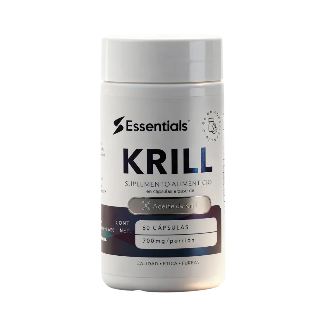 Omega 3 Krill 700mg Essentials - Alta Absorción 60 Cápsulas - Get Fit Mexico