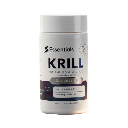 Omega 3 de Krill 700mg - Alta Absorción y Antioxidantes - 60 Cápsulas - ESSENTIALS