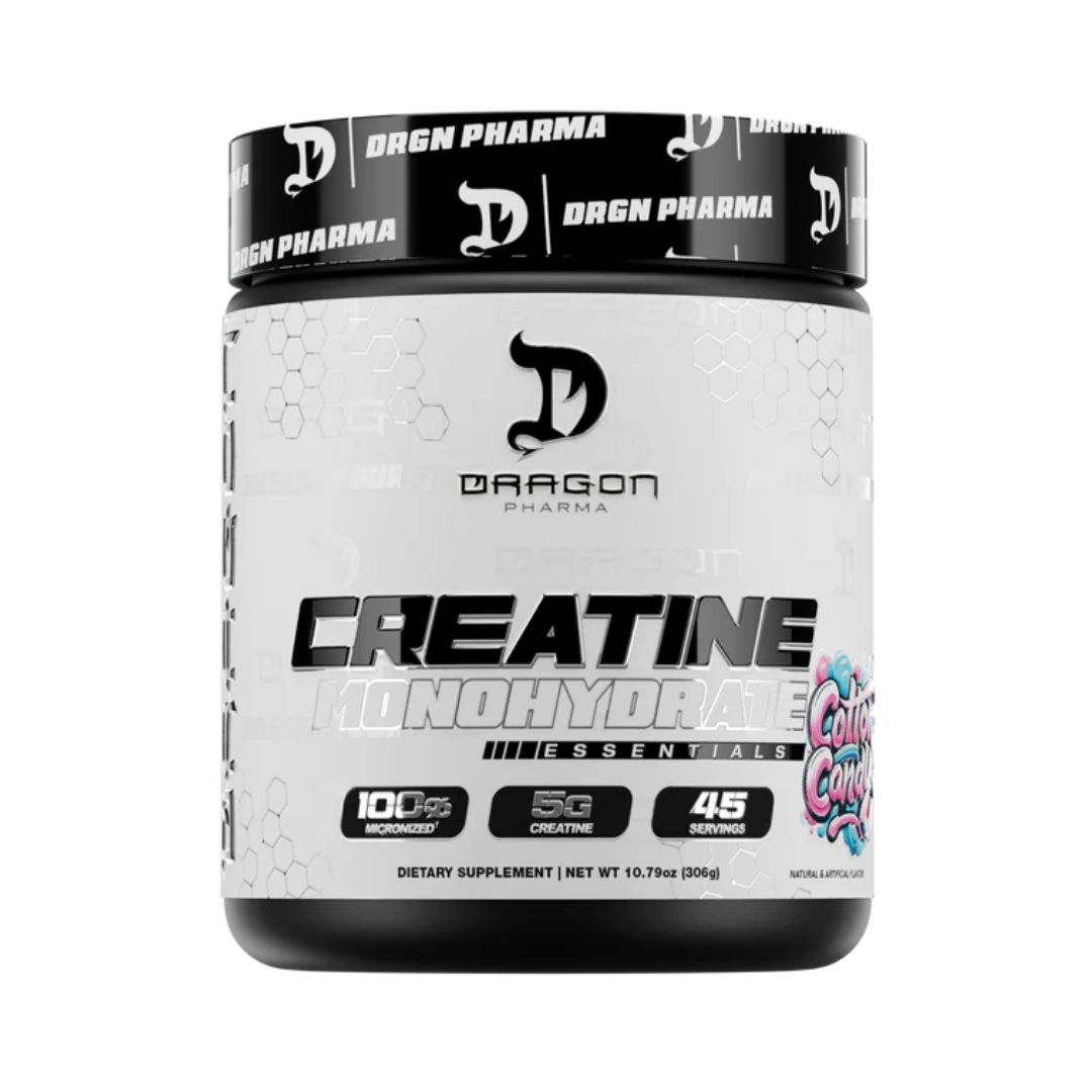 Creatina Monohidrato con Sabor Dragon Pharma Essentials - 45 Servicios para Aumentar Fuerza y Masa Muscular