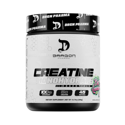 Creatina Monohidrato con Sabor Dragon Pharma Essentials - 45 Servicios para Aumentar Fuerza y Masa Muscular
