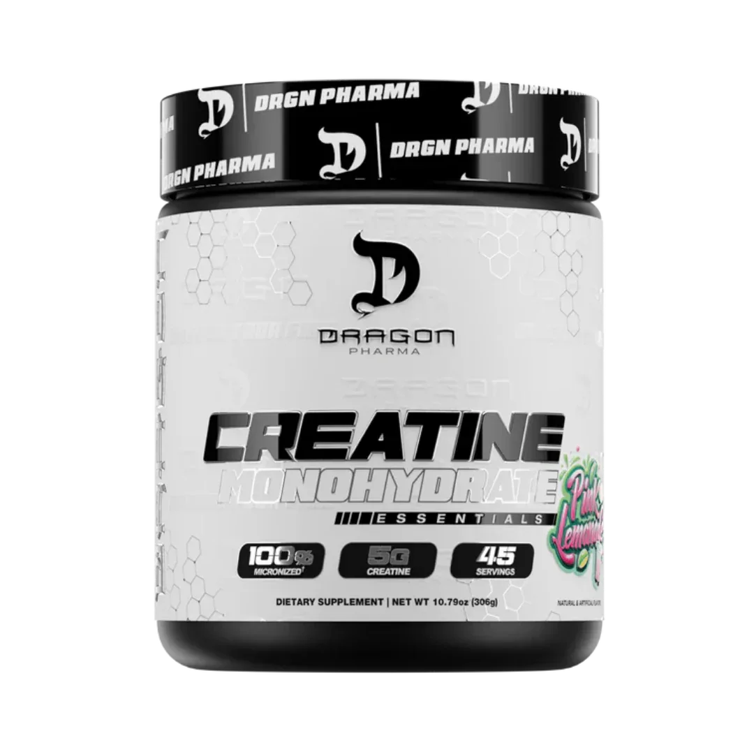 Creatina Monohidrato con Sabor Dragon Pharma Essentials - 45 Servicios para Aumentar Fuerza y Masa Muscular - Get Fit Mexico