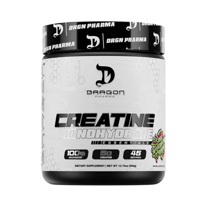 Creatina Monohidrato con Sabor Dragon Pharma Essentials - 45 Servicios para Aumentar Fuerza y Masa Muscular