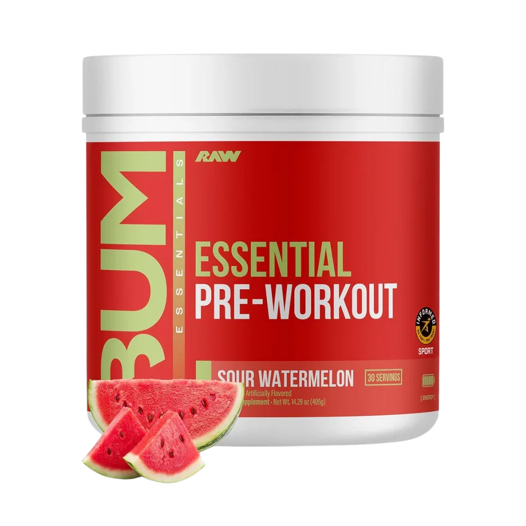 Essential Pre-Entreno CBUM x RAW - Energía y Bombeo 30 Tomas - Get Fit Mexico