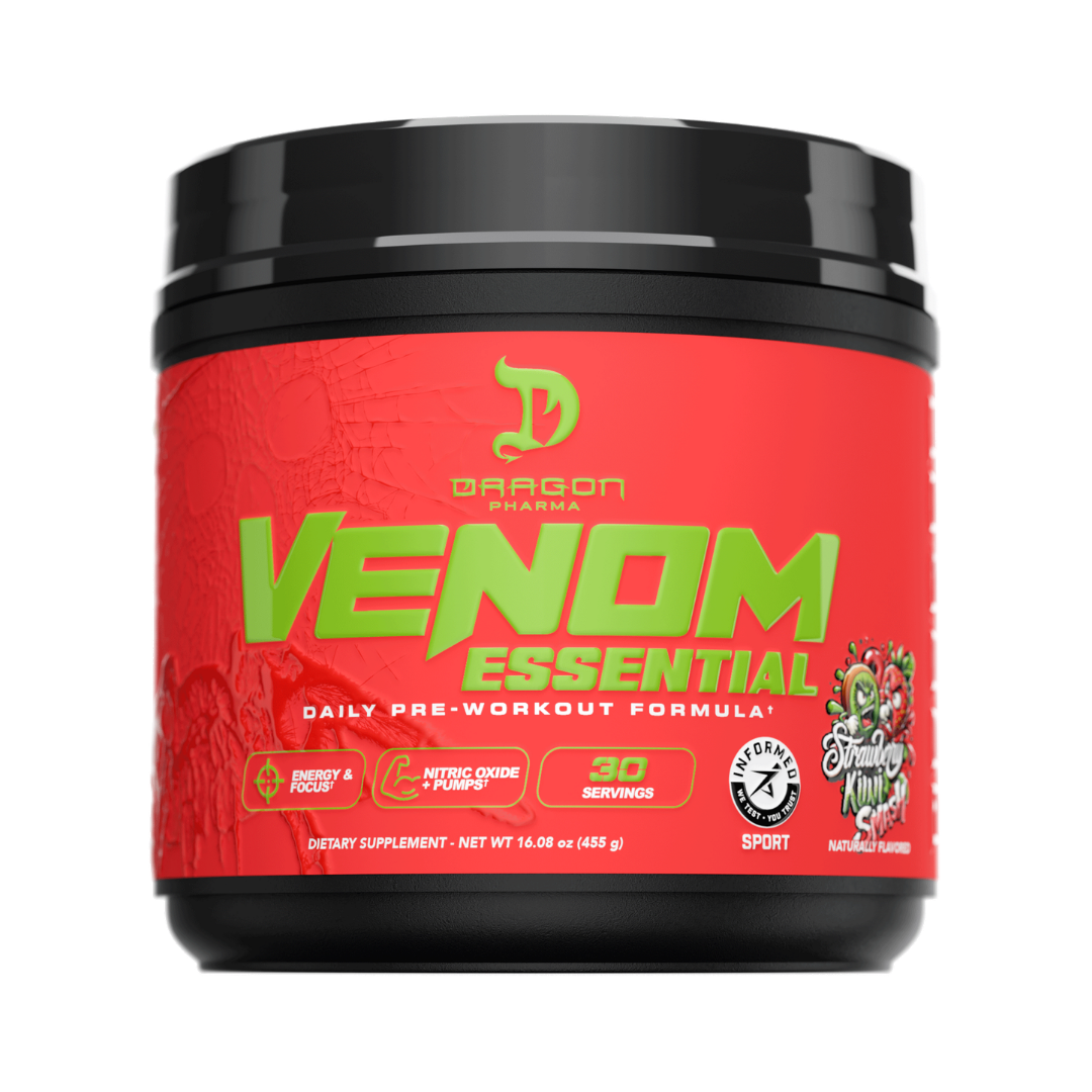 Venom Essential Pre-Entreno Dragon Pharma | Energía Extrema, Enfoque y Pump 30 Servicios