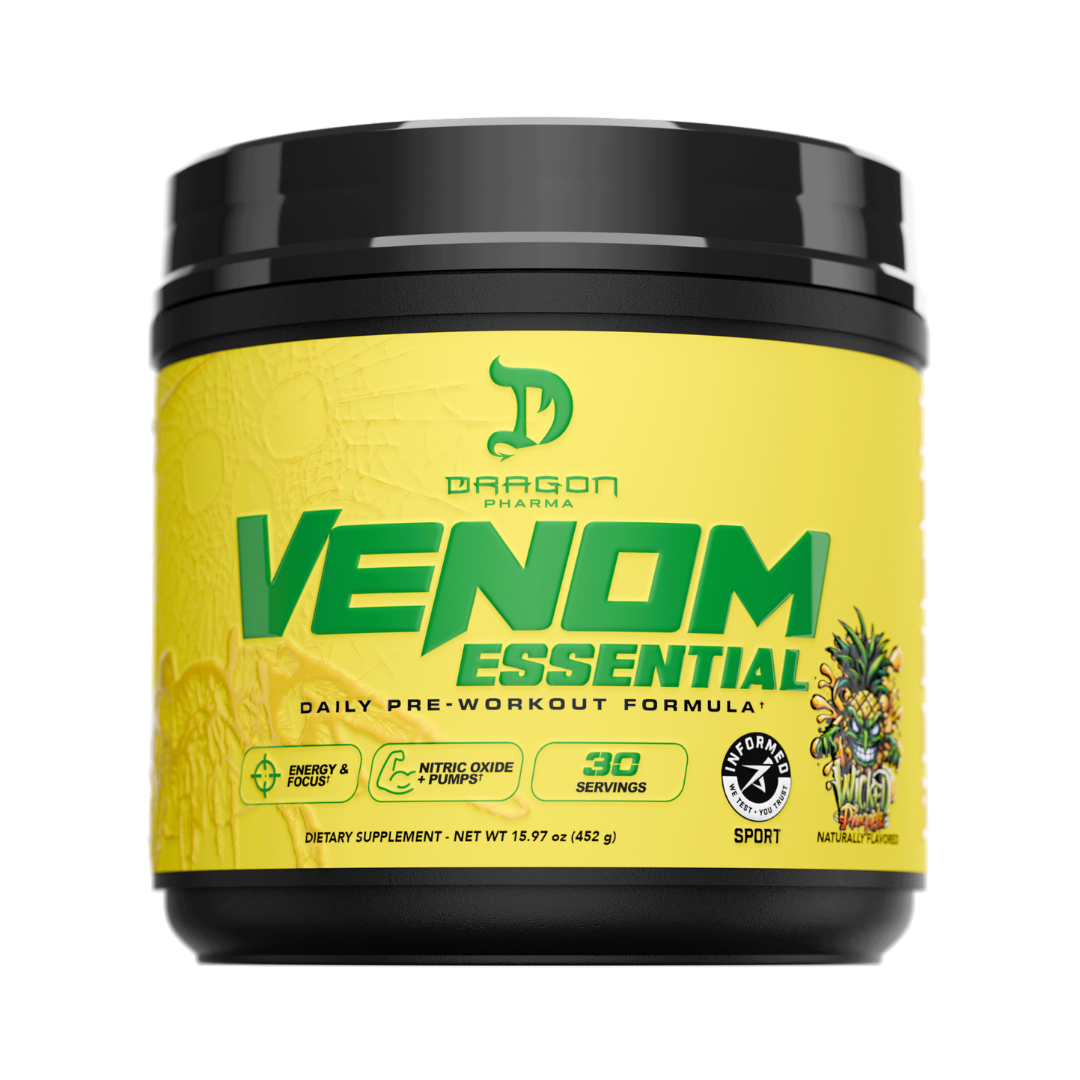 Venom Essential Pre-Entreno Dragon Pharma | Energía Extrema, Enfoque y Pump 30 Servicios
