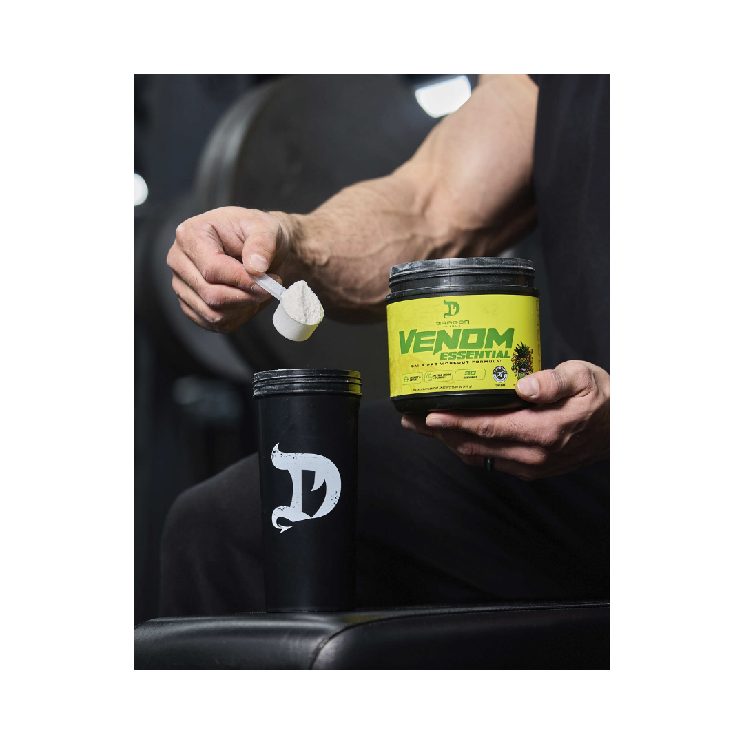 Venom Essential Pre-Entreno Dragon Pharma | Energía Extrema, Enfoque y Pump 30 Servicios