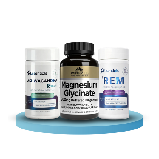 Combo Descanso Profundo - Ashwagandha Sensoril® + Magnesio + REM | 16% OFF