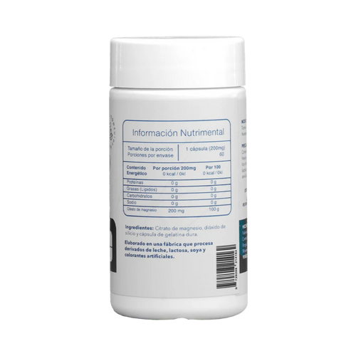 Citrato de Magnesio Essentials 200mg - 60 Cápsulas